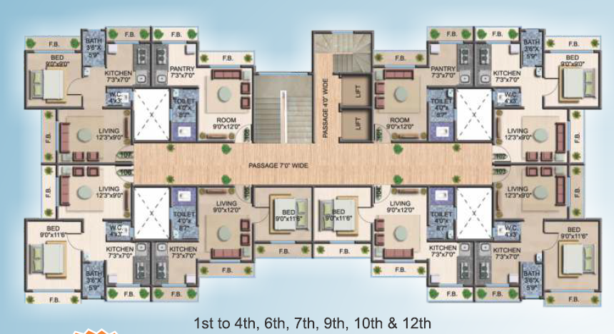 Residential Multistorey Apartment for Sale in Kuber Ganraj, Ganesh Naga , Titwala-West, Mumbai